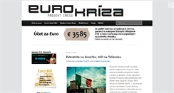 Desktop Screenshot of eurokriza.sk