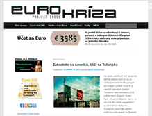 Tablet Screenshot of eurokriza.sk
